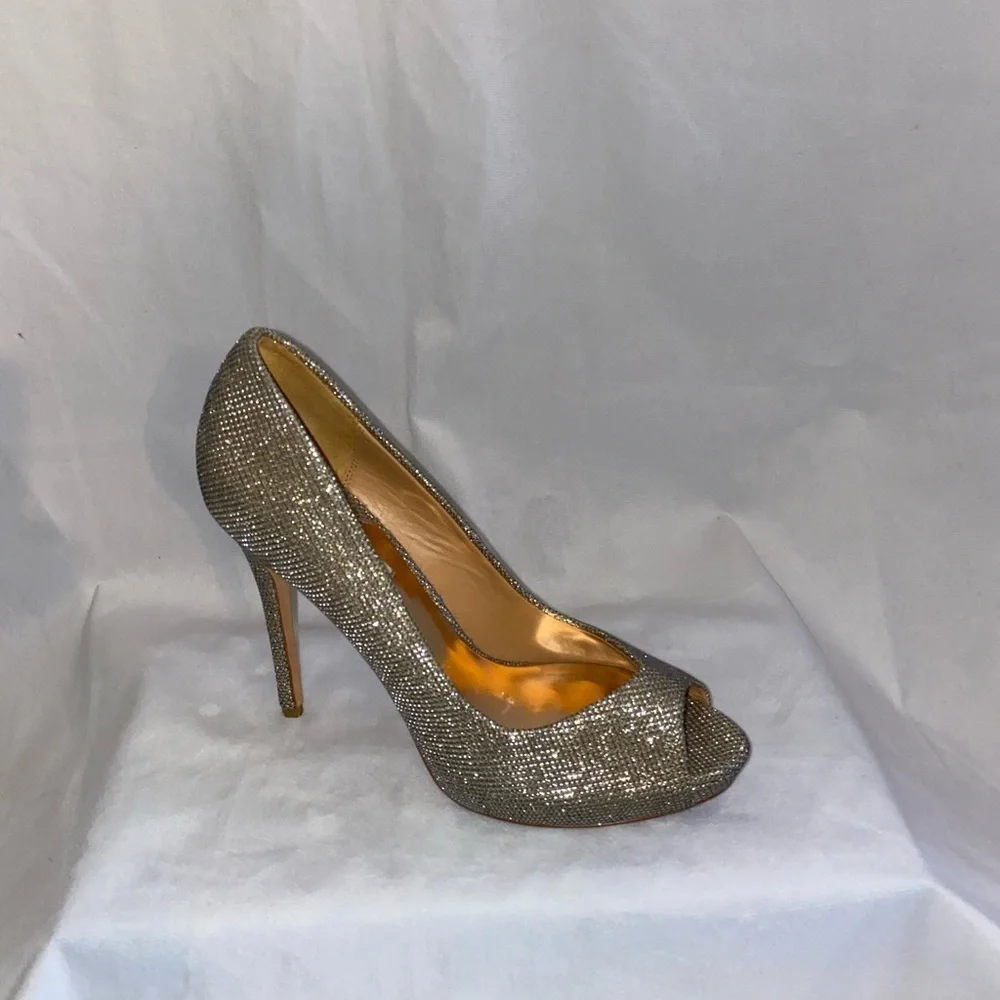 Badgley Mischka Sparkle Heels - Picture 5 of 6